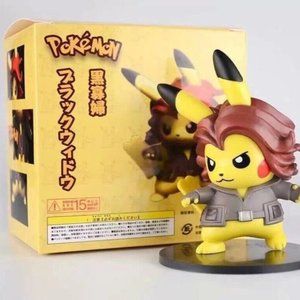 Custom Crafted Avengers Black Widow X Pikachu Figure - BRAND NEW